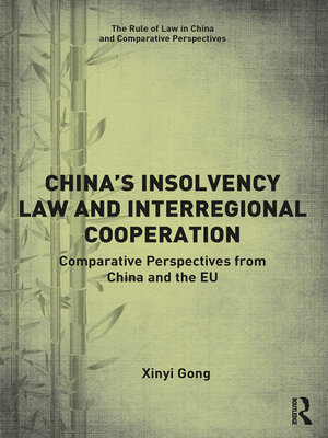 cover image of China's Insolvency Law and Interregional Cooperation